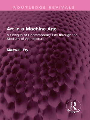 cover image of Art in a Machine Age